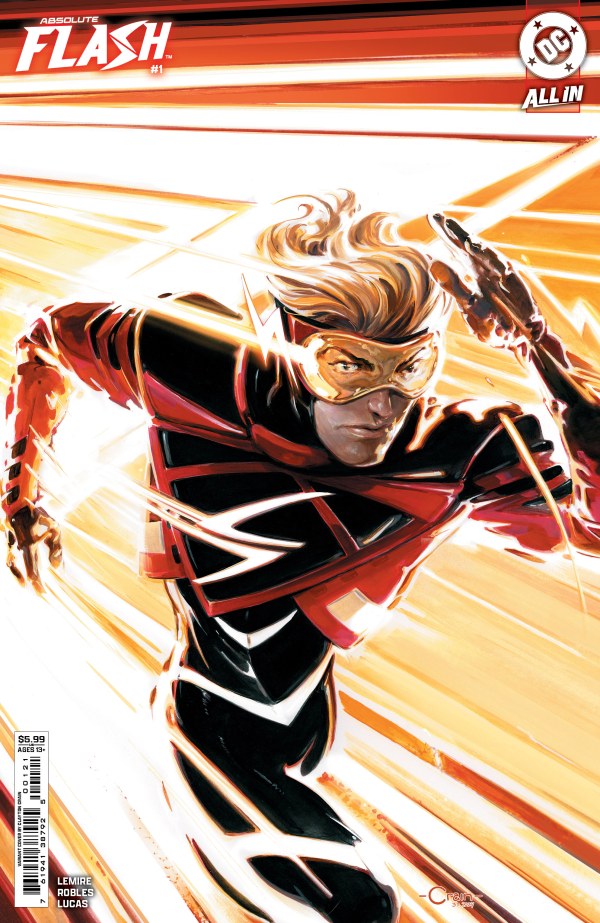 Absolute Flash #1 variant edition cover illustrated by Clayton Crain