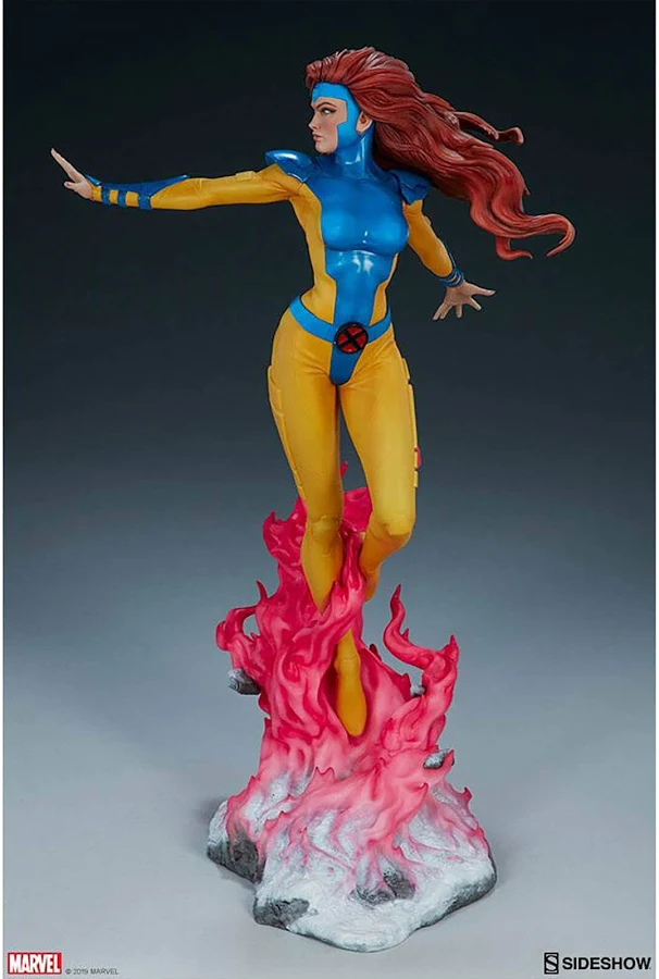 Jean grey with cosmic energy flowing around her feet